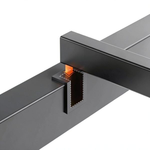 Winado Platform Bed Frame LED Headboard USB Charging Station-5