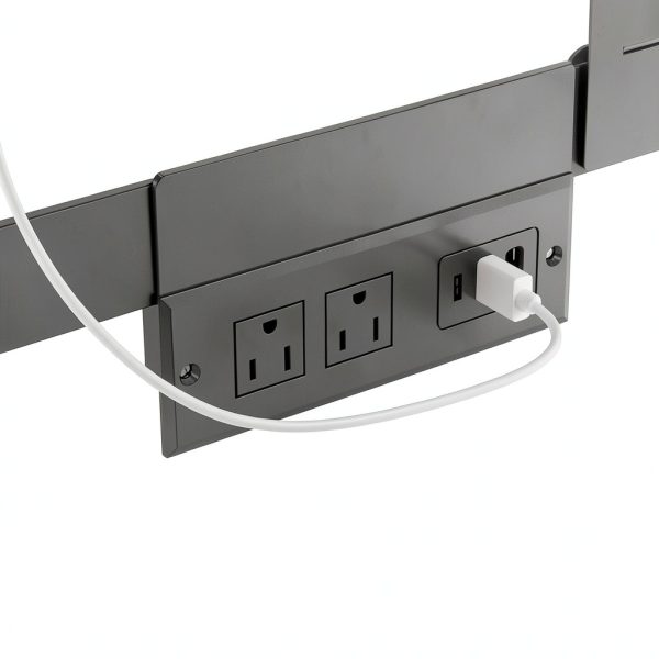 Winado Platform Bed Frame LED Headboard USB Charging Station-7