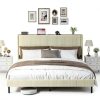 LUCKY ONE King Platform Bed Storage USB Charging Station-0