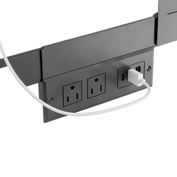 Winado Queen Bed Frame LED Headboard USB Charging Station-7