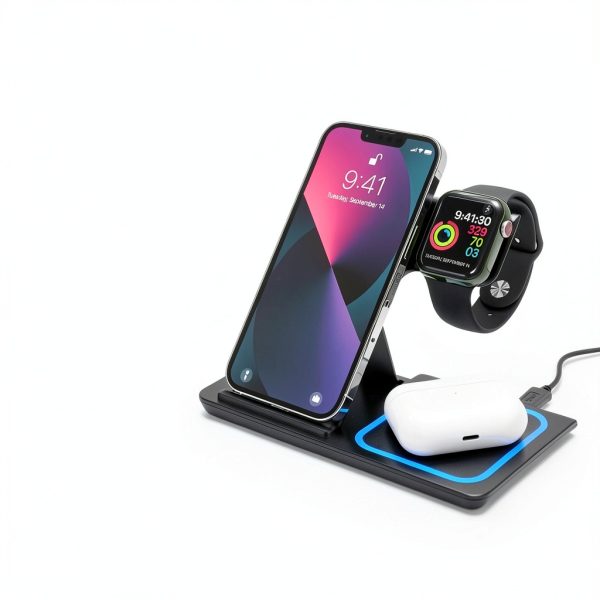 Apple 3 in 1 Charger Wireless Station iPhone Watch AirPods-1