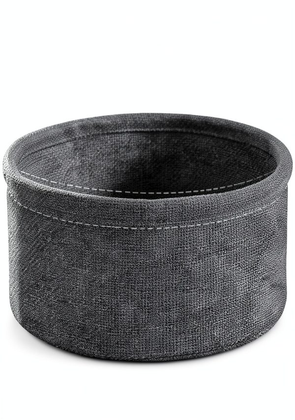 Songmics Side Table with Charging Station Fabric Basket-6