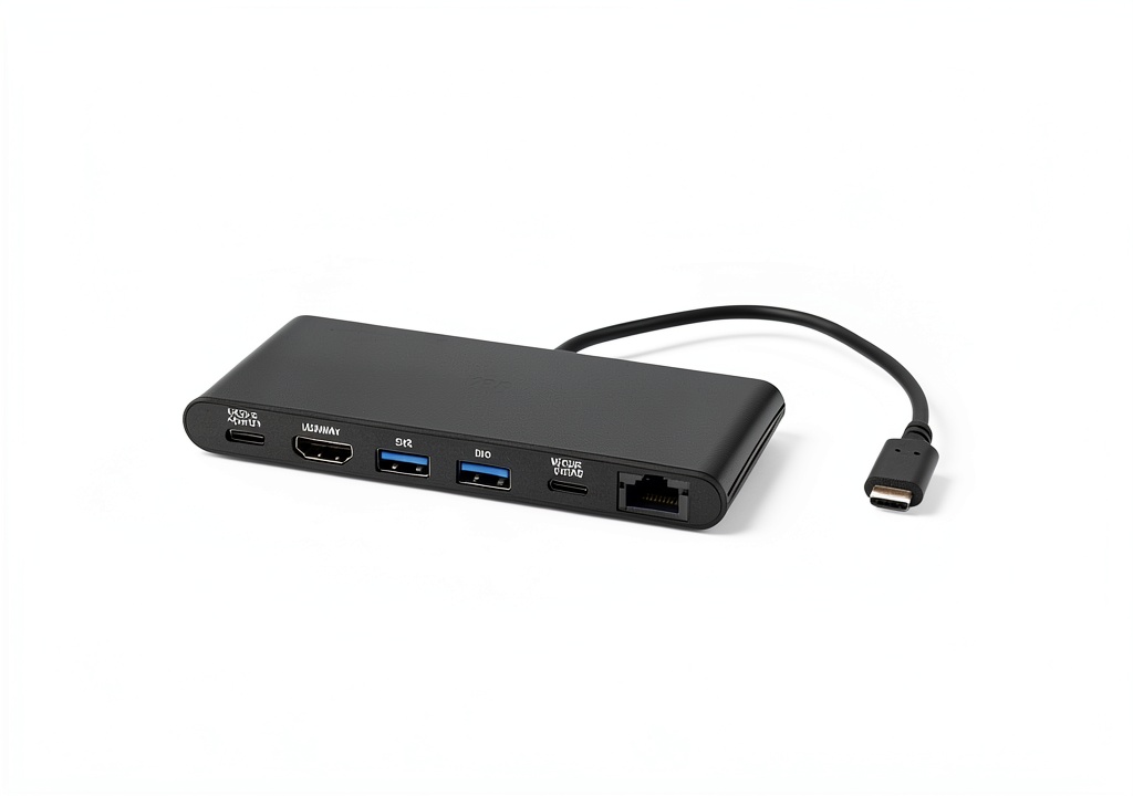 C2G USB-C Docking Station connected to laptop showing 4K display output