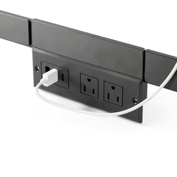 Winado Platform Bed Frame LED Headboard USB Charging Storage-5