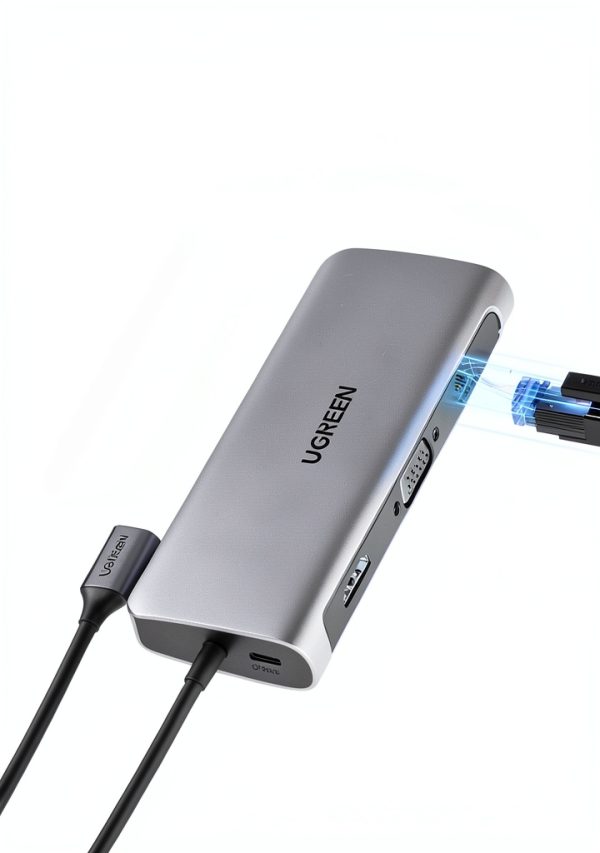UGREEN 10-in-1 USB-C Docking Station Dual Monitor 100W PD-5