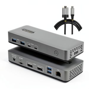 StarTech USB C Docking Station Dual Monitor 4K 100W Charging-0