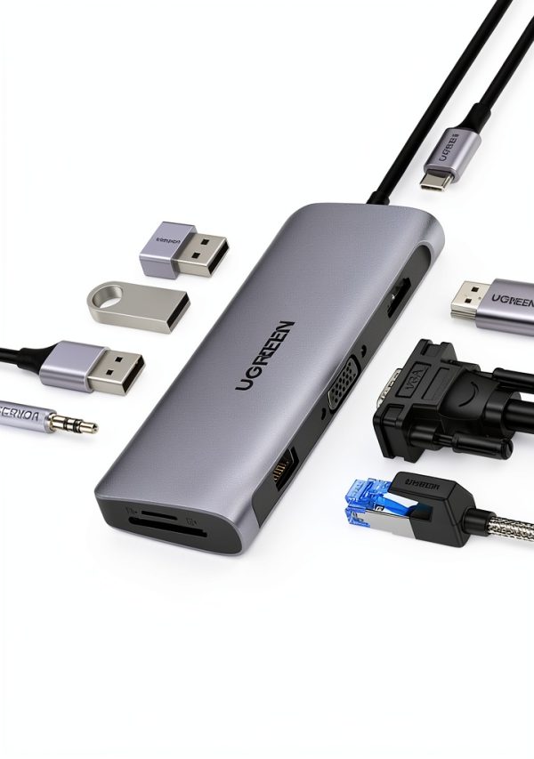 UGREEN 10-in-1 USB-C Docking Station Dual Monitor 100W PD-0