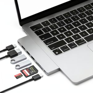 Satechi Pro Hub Slim USB C Hub for M2 MacBook Air-0