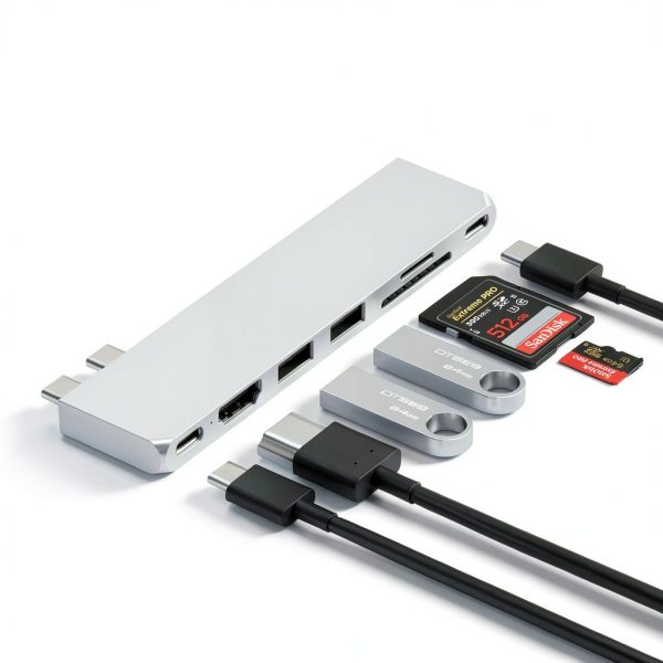 Satechi Pro Hub Slim USB C Hub for M2 MacBook Air-8