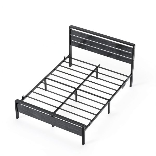 Winado Platform Bed Frame LED Headboard USB Charging Station-2