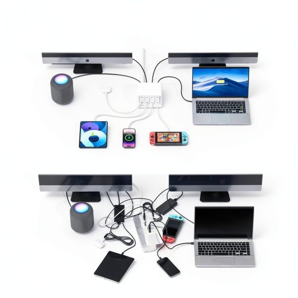 Gitryin Desktop Charging Station 8 AC Outlets 40W Charger-16