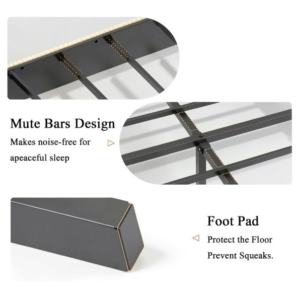 LUCKY ONE King Platform Bed Storage USB Charging Station-7