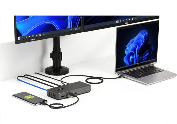 StarTech USB C Docking Station Dual Monitor 4K 100W Charging-1