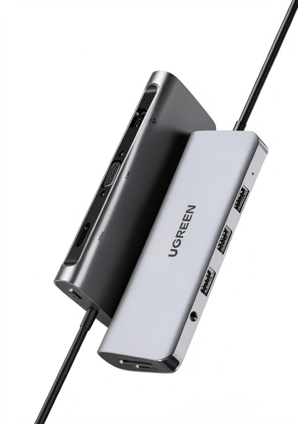 UGREEN 10-in-1 USB-C Docking Station Dual Monitor 100W PD-1